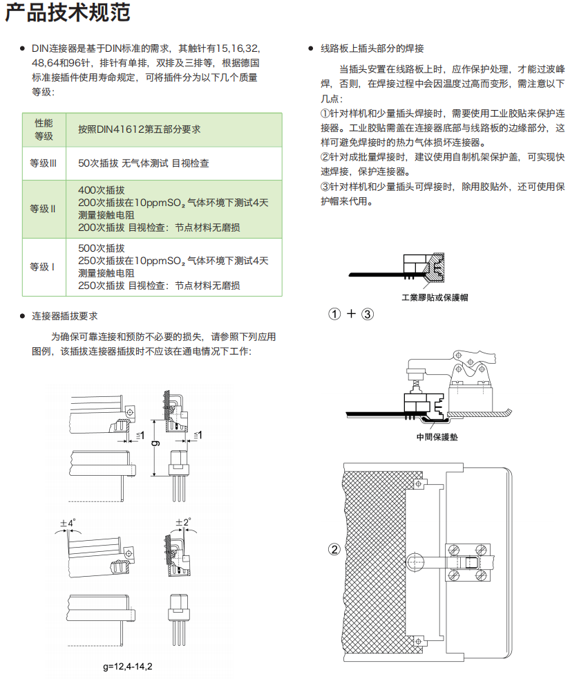 卓能din41612歐式連接器產品技術規(guī)范